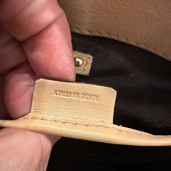 Celine Gorgeous Tan and Red Leather Satchel - Picture 16 of 16